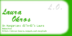 laura okros business card